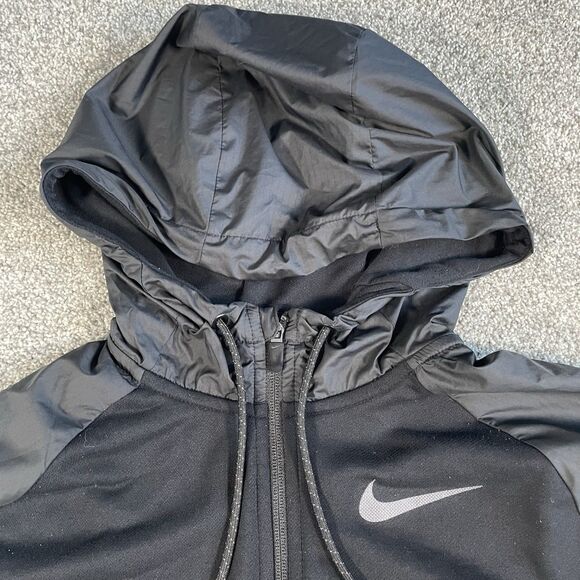 Nike Dri-FIT Men's Utility Full-Zip Training Hoodie Jacket Black Size Medium - Picture 6 of 12